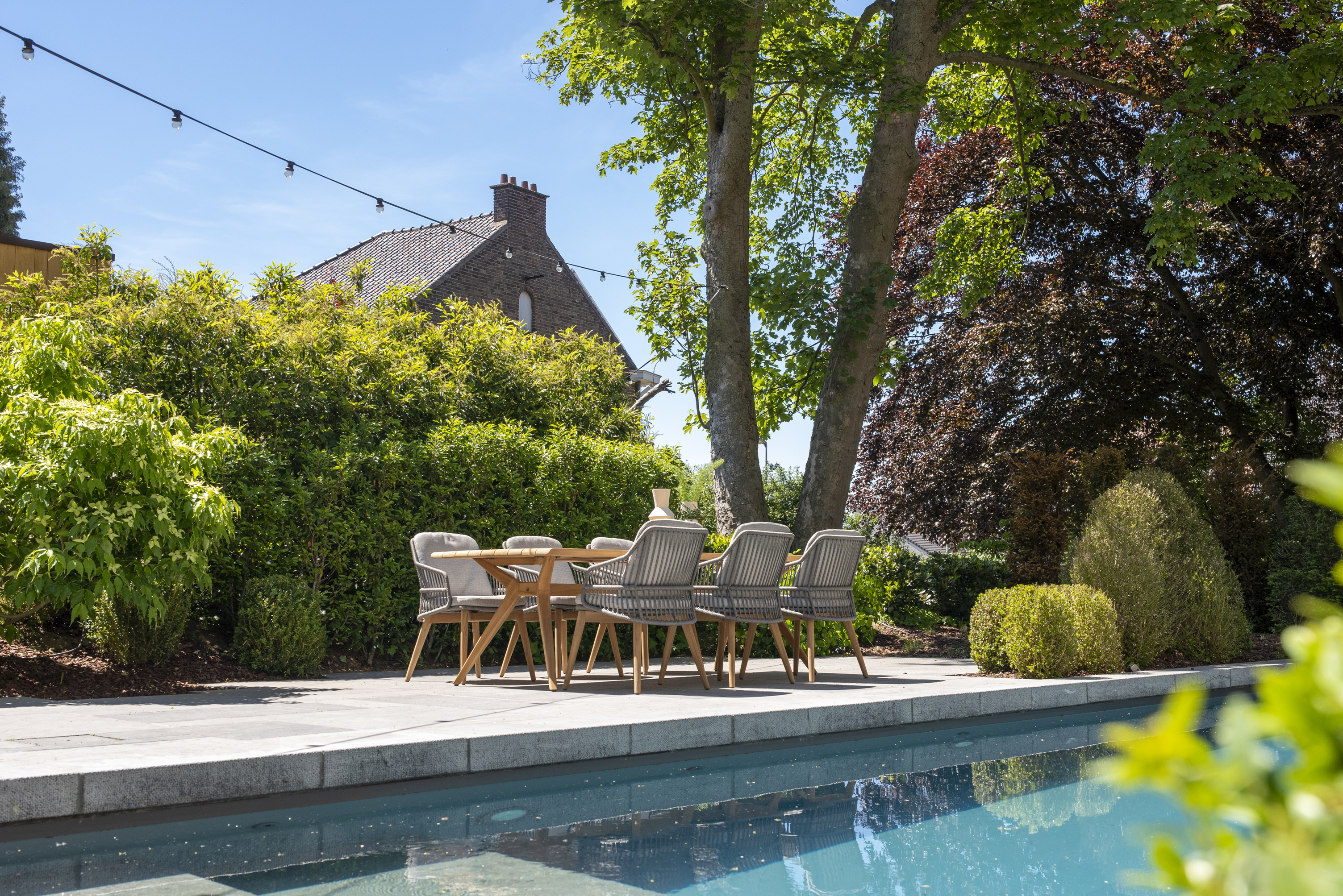 4 Seasons Outdoor Belair Dining Table Natural Teak 240 X 100 Cm