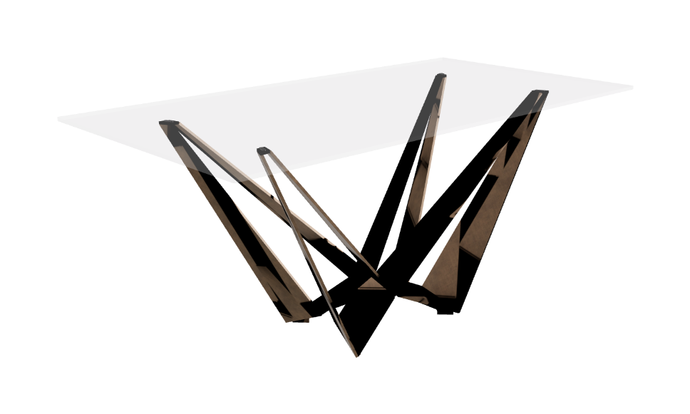 Cattelan Italia Skorpio Glass Dining Table