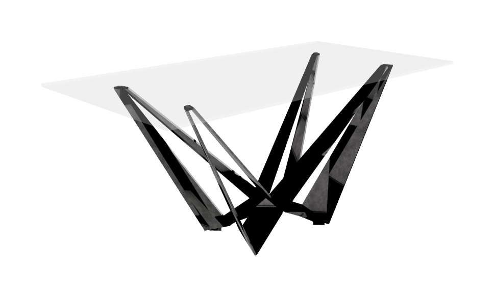 Cattelan Italia Skorpio Glass Dining Table