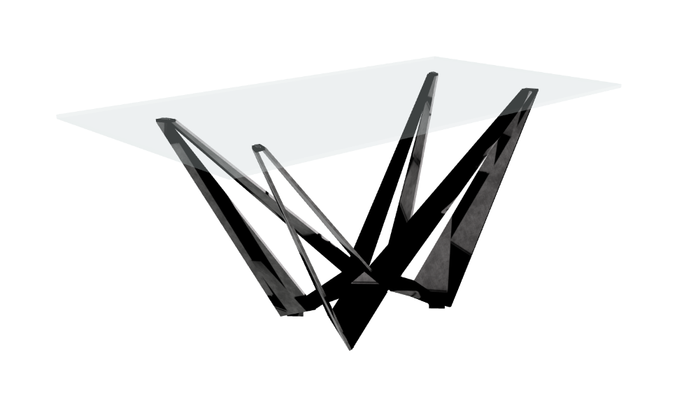 Cattelan Italia Skorpio Glass Dining Table