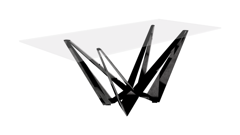 Cattelan Italia Skorpio Glass Dining Table