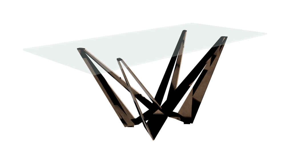 Cattelan Italia Skorpio Glass Dining Table