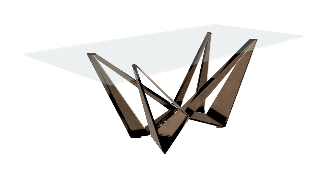 Cattelan Italia Skorpio Glass Dining Table