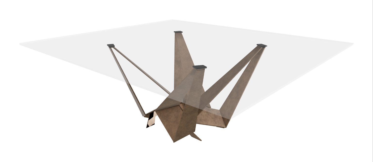 Cattelan Italia Skorpio Glass Dining Table
