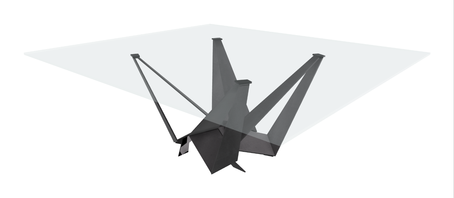 Cattelan Italia Skorpio Glass Dining Table