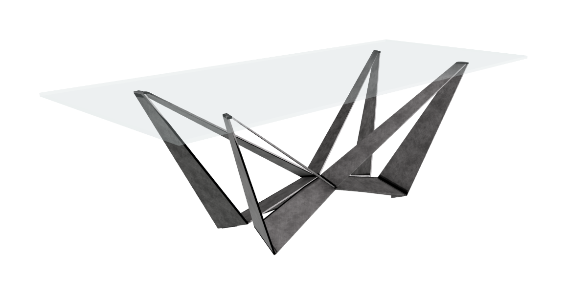 Cattelan Italia Skorpio Glass Dining Table