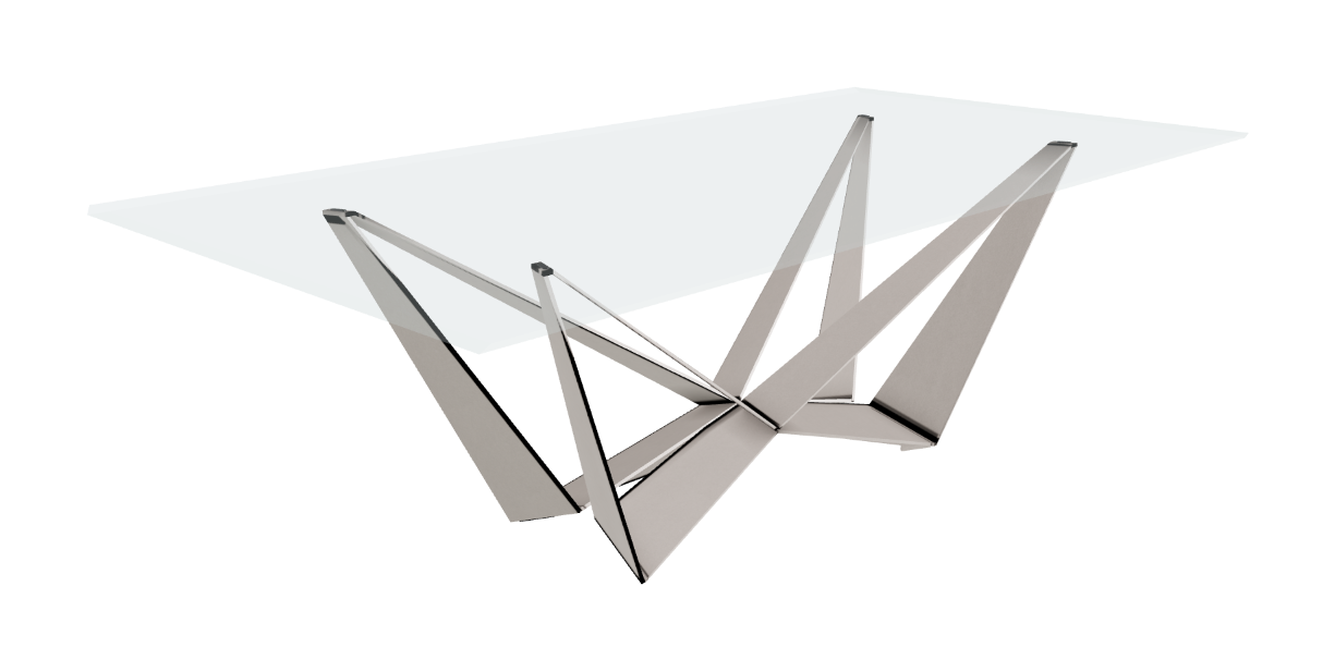 Cattelan Italia Skorpio Glass Dining Table