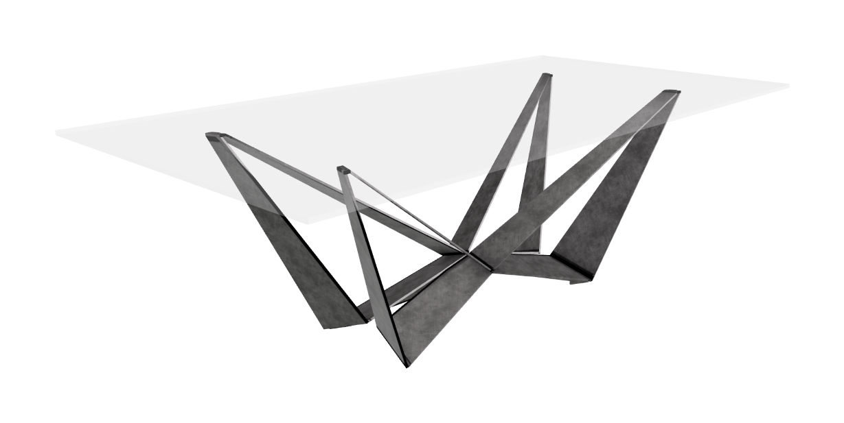 Cattelan Italia Skorpio Glass Dining Table