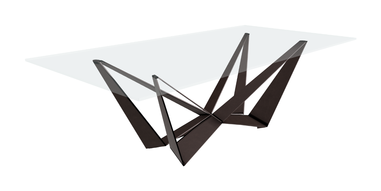 Cattelan Italia Skorpio Glass Dining Table