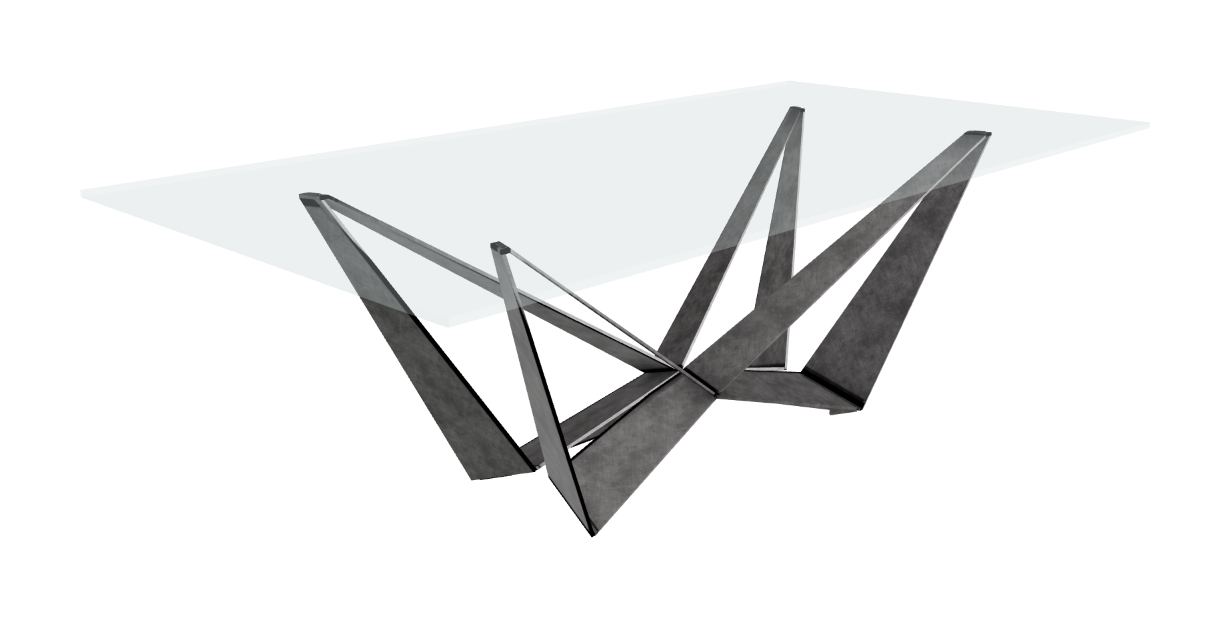 Cattelan Italia Skorpio Glass Dining Table