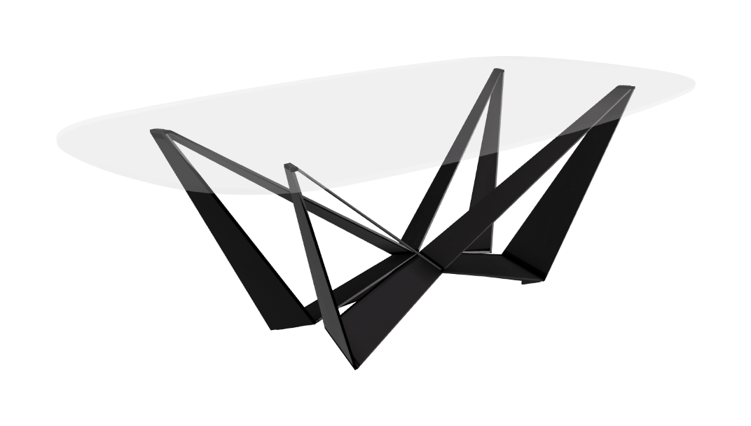 Cattelan Italia Skorpio Glass Dining Table