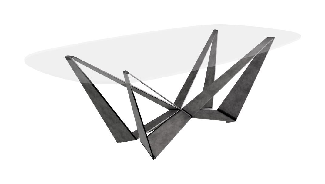 Cattelan Italia Skorpio Glass Dining Table