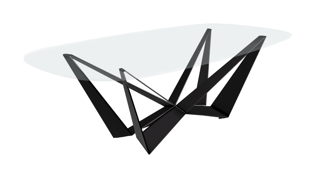 Cattelan Italia Skorpio Glass Dining Table
