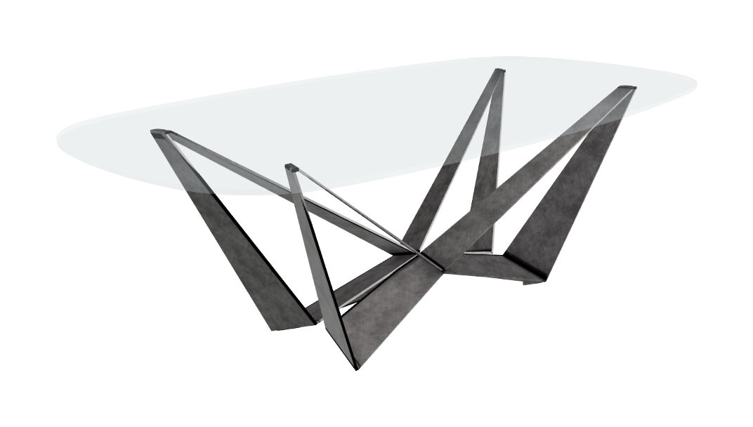 Cattelan Italia Skorpio Glass Dining Table