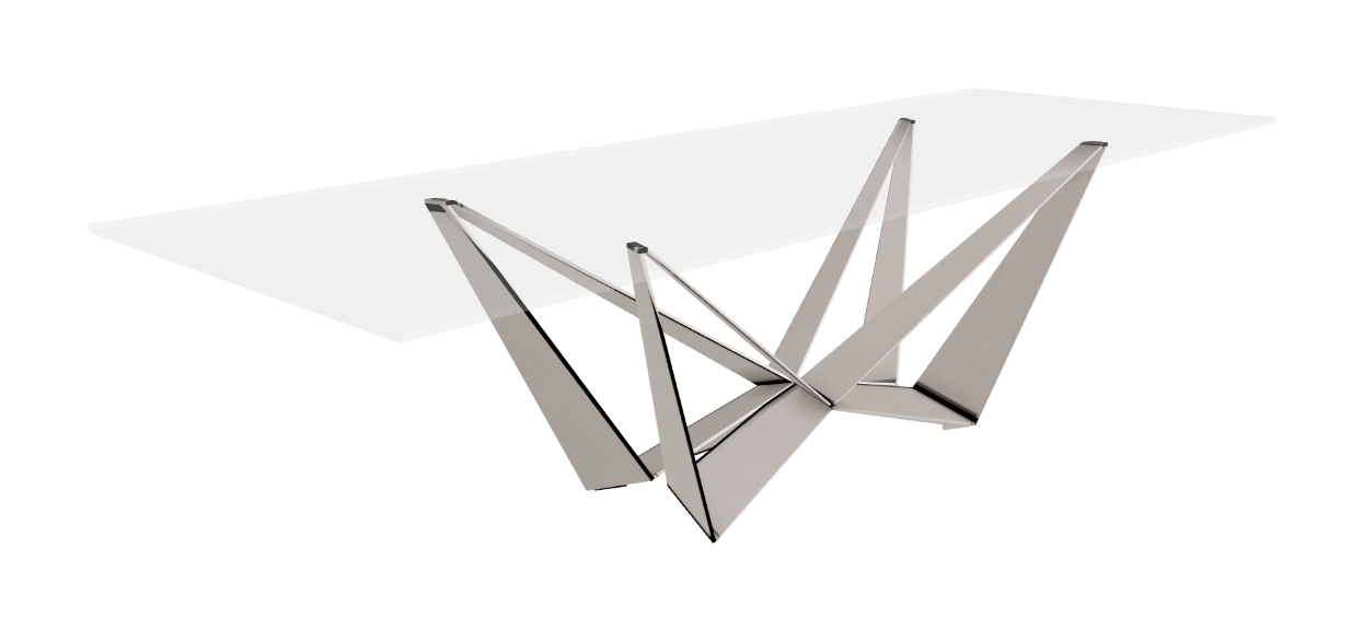 Cattelan Italia Skorpio Glass Dining Table