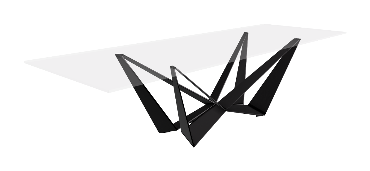 Cattelan Italia Skorpio Glass Dining Table