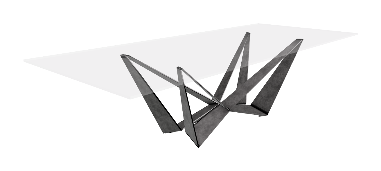 Cattelan Italia Skorpio Glass Dining Table