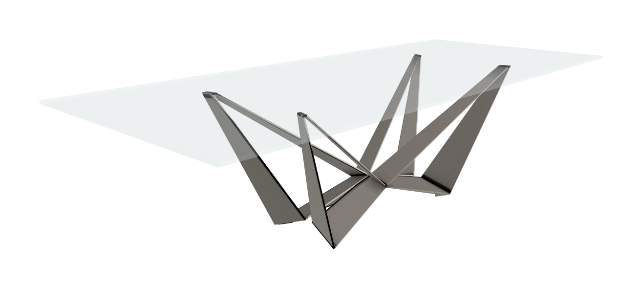 Cattelan Italia Skorpio Glass Dining Table