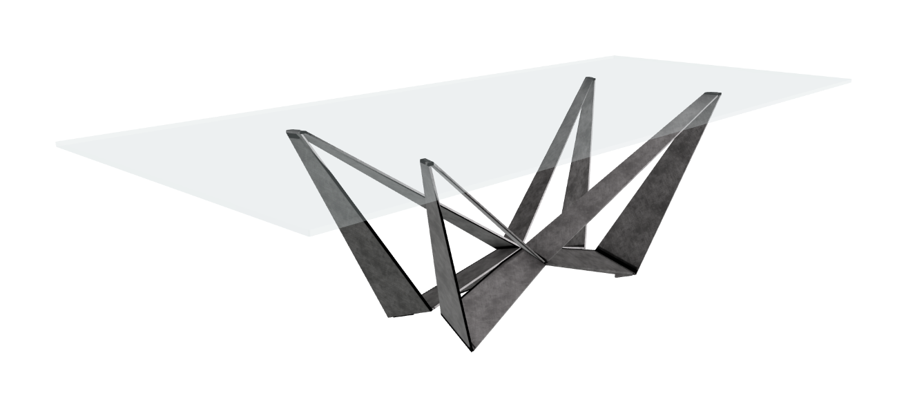 Cattelan Italia Skorpio Glass Dining Table