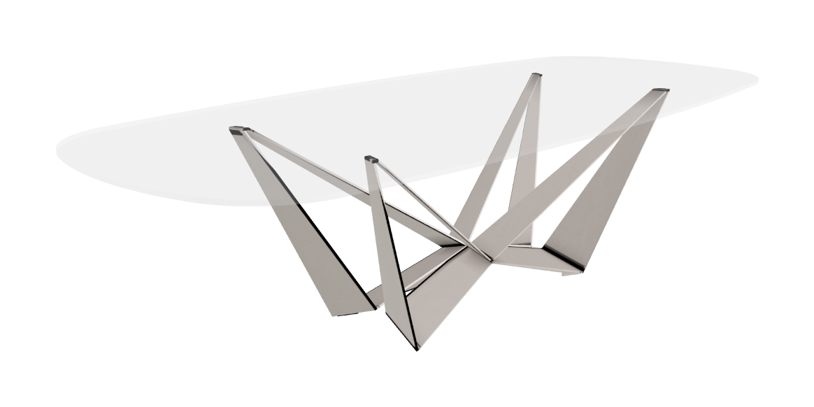 Cattelan Italia Skorpio Glass Dining Table