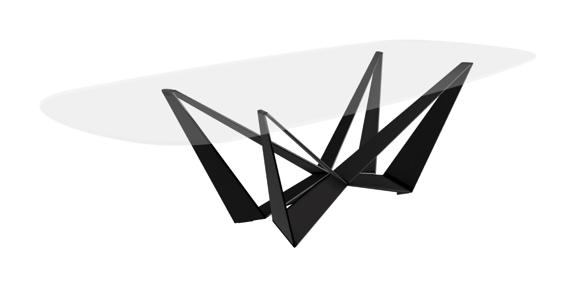 Cattelan Italia Skorpio Glass Dining Table