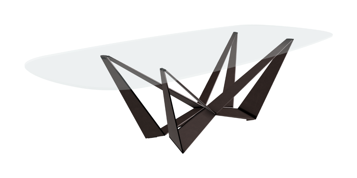 Cattelan Italia Skorpio Glass Dining Table