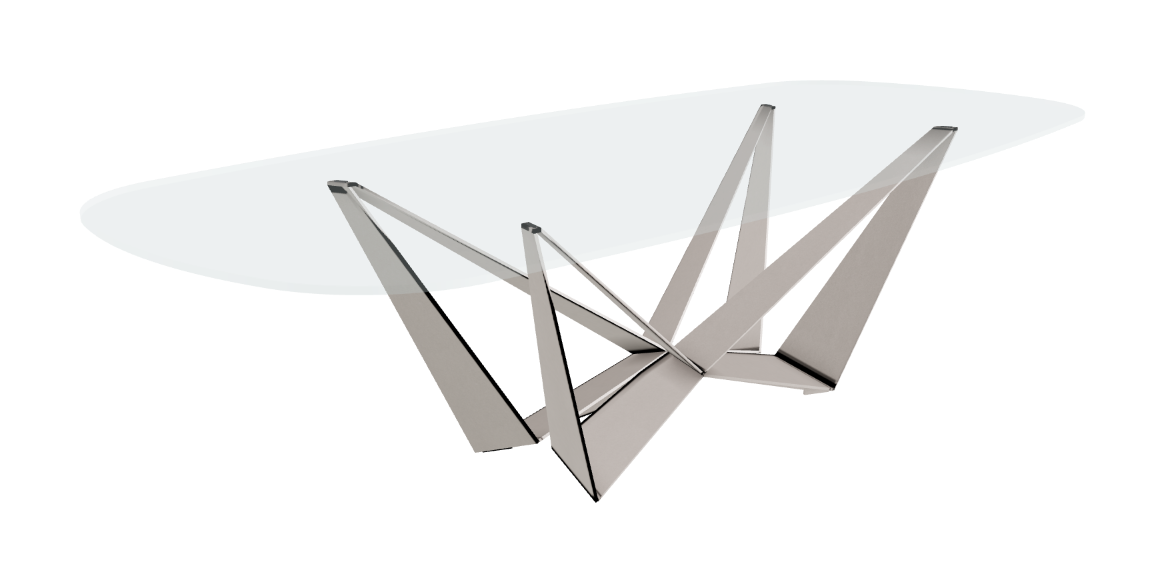 Cattelan Italia Skorpio Glass Dining Table