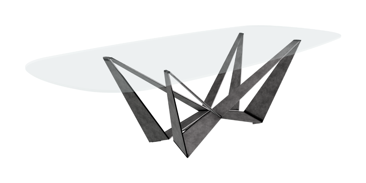 Cattelan Italia Skorpio Glass Dining Table