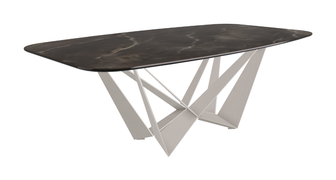 Cattelan Italia Skorpio Keramik Barrel Shaped Dining Table 200 & 240