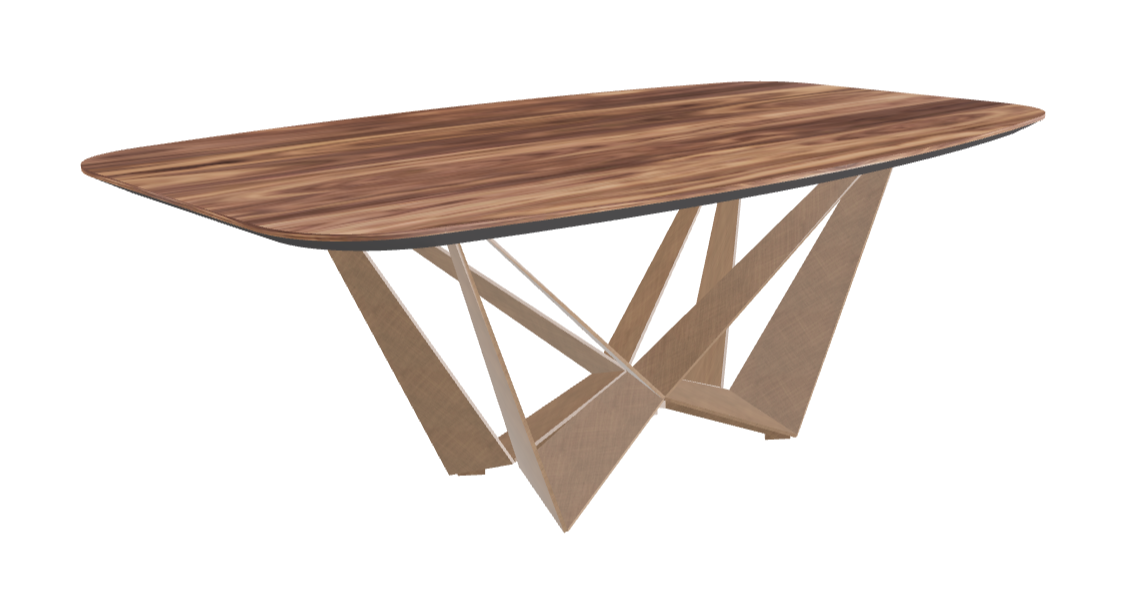 Cattelan Italia Skorpio Wood Barrel-Shaped Dining Table