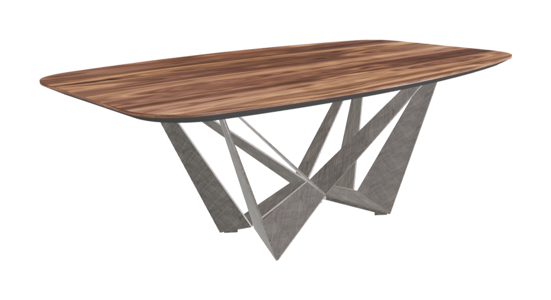 Cattelan Italia Skorpio Wood Barrel-Shaped Dining Table
