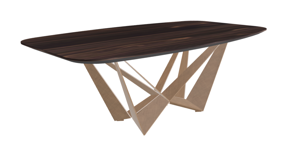 Cattelan Italia Skorpio Wood Barrel-Shaped Dining Table