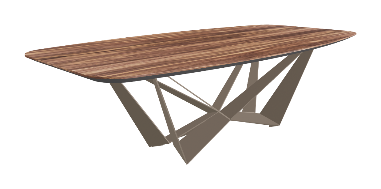 Cattelan Italia Skorpio Wood Barrel-Shaped Dining Table