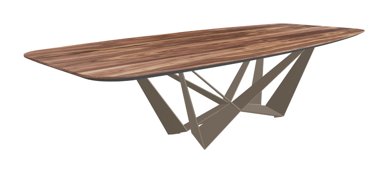 Cattelan Italia Skorpio Wood Barrel-Shaped Dining Table