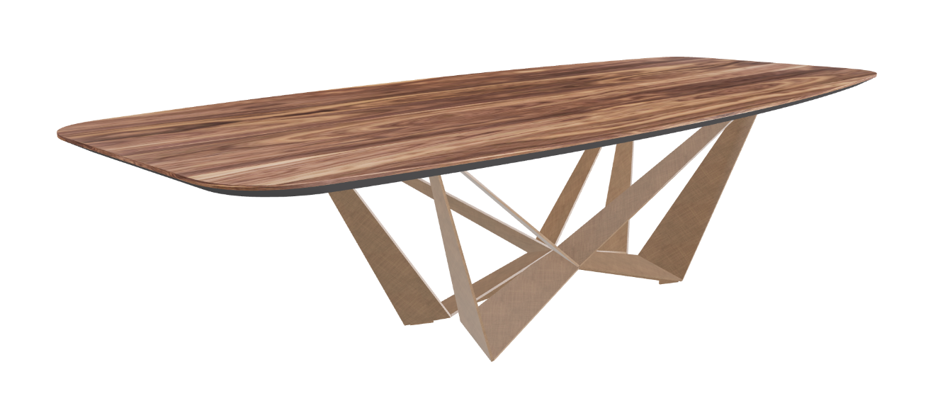 Cattelan Italia Skorpio Wood Barrel-Shaped Dining Table