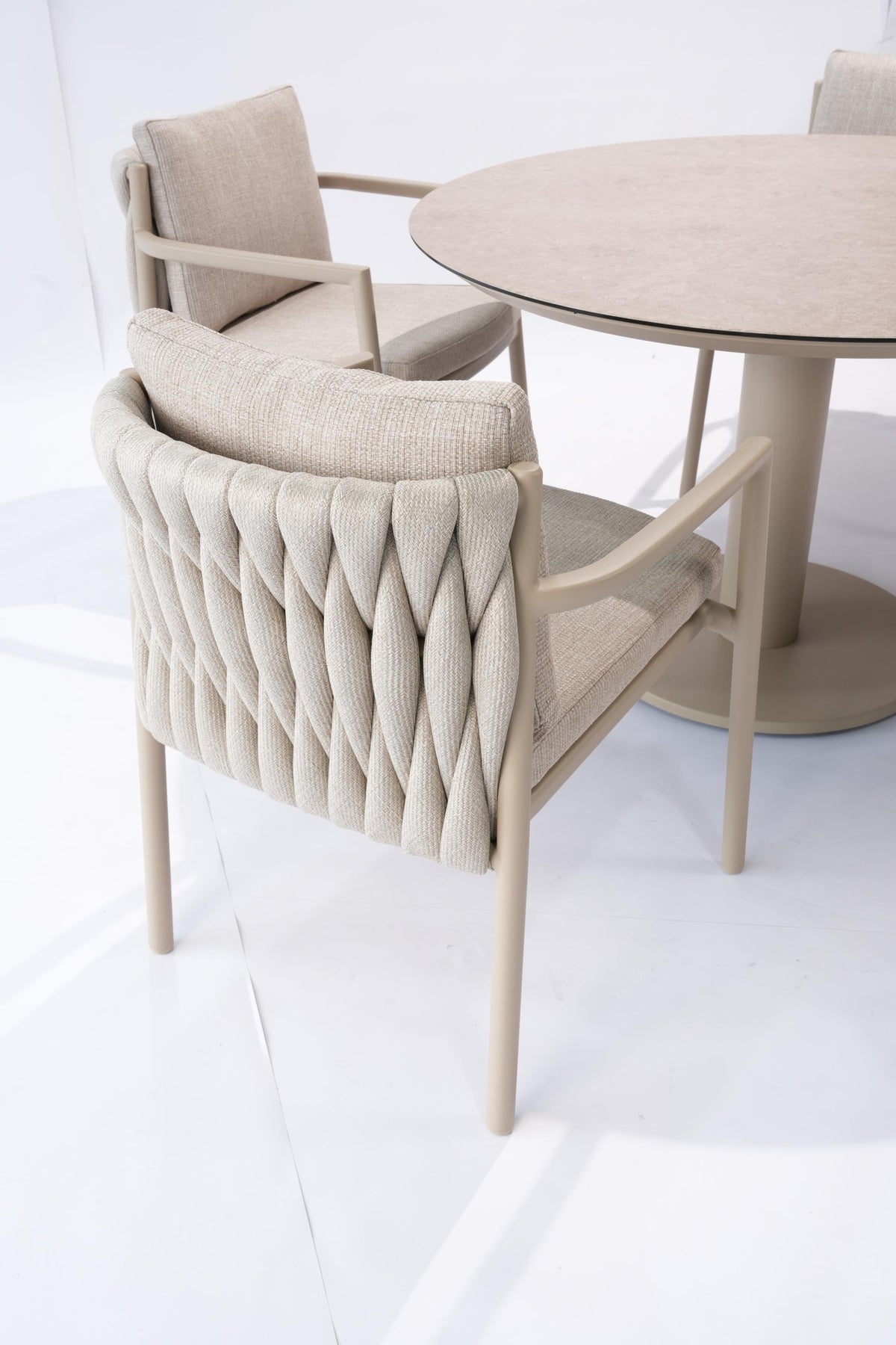 4 Seasons Outdoor Solenza 2 Seat 60cm Round Ceramic Bistro Table