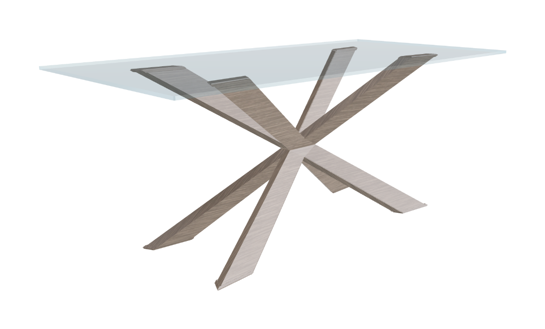 Cattelan Italia Spyder Glass Dining Table