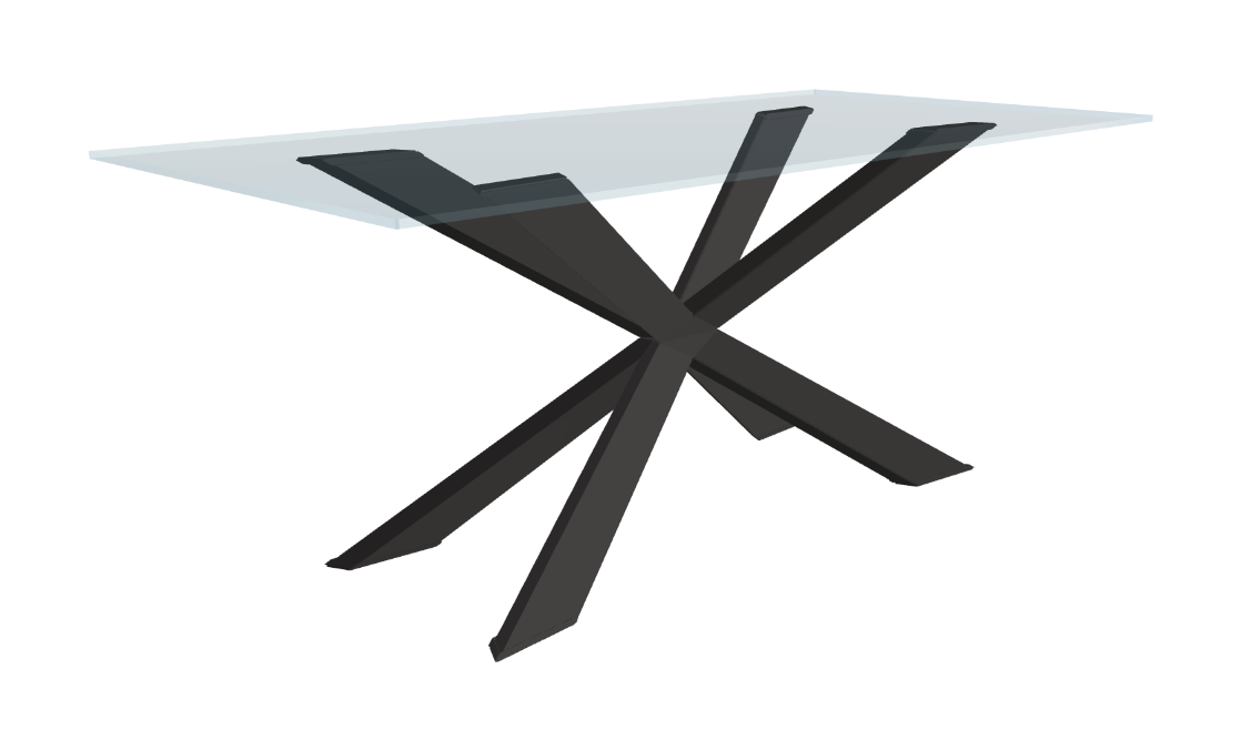 Cattelan Italia Spyder Glass Dining Table