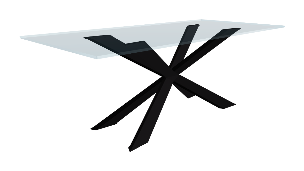 Cattelan Italia Spyder Glass Dining Table