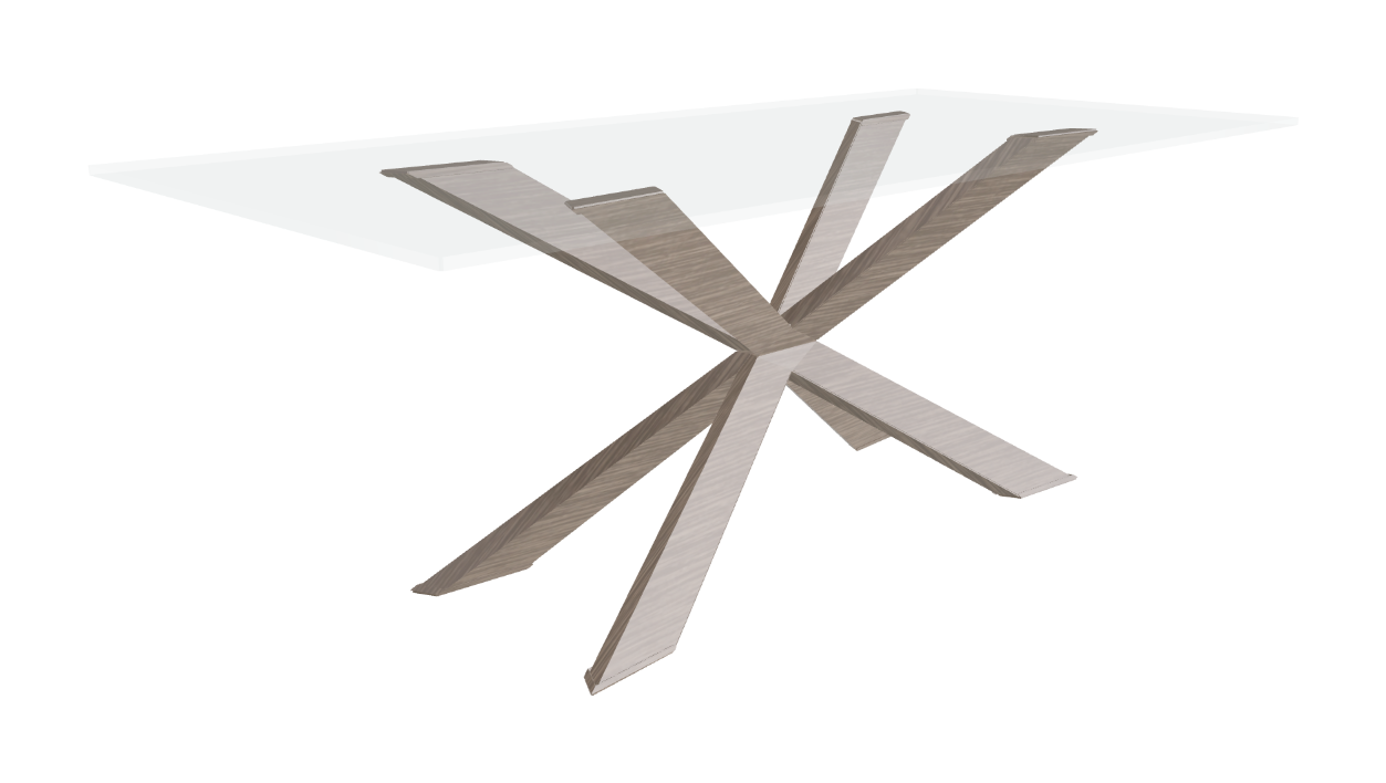Cattelan Italia Spyder Glass Dining Table