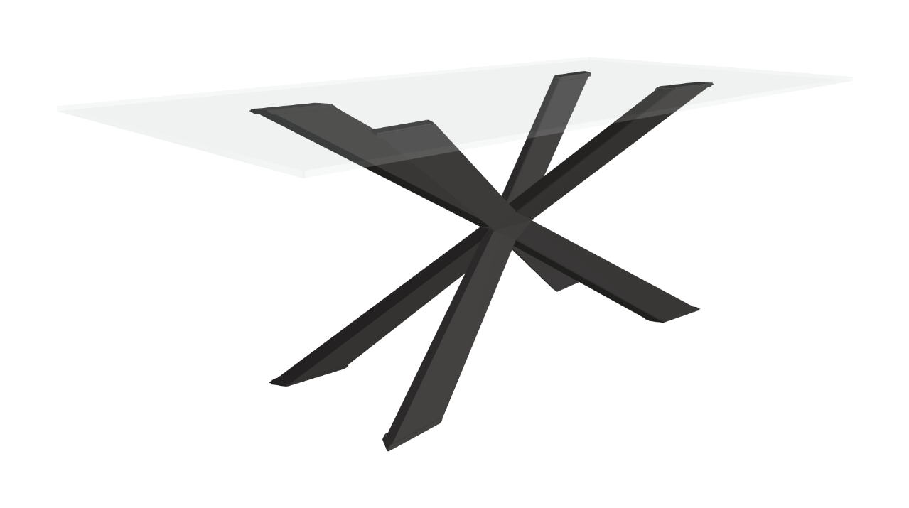 Cattelan Italia Spyder Glass Dining Table