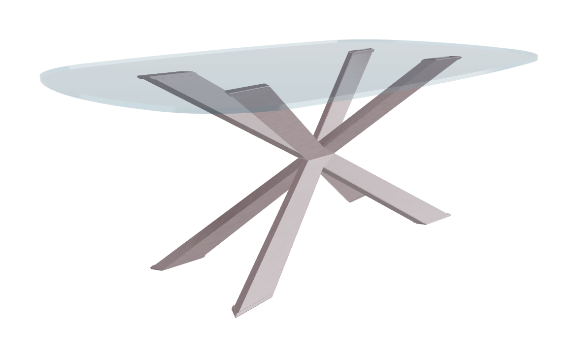 Cattelan Italia Spyder Glass Dining Table