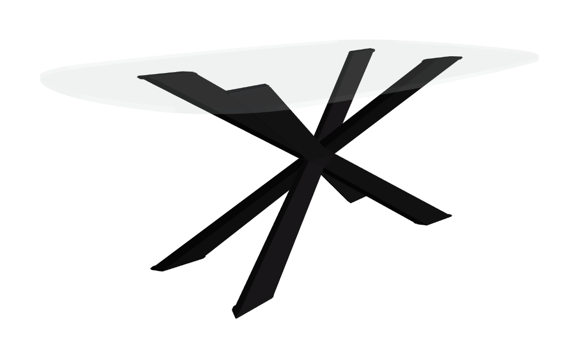 Cattelan Italia Spyder Glass Dining Table