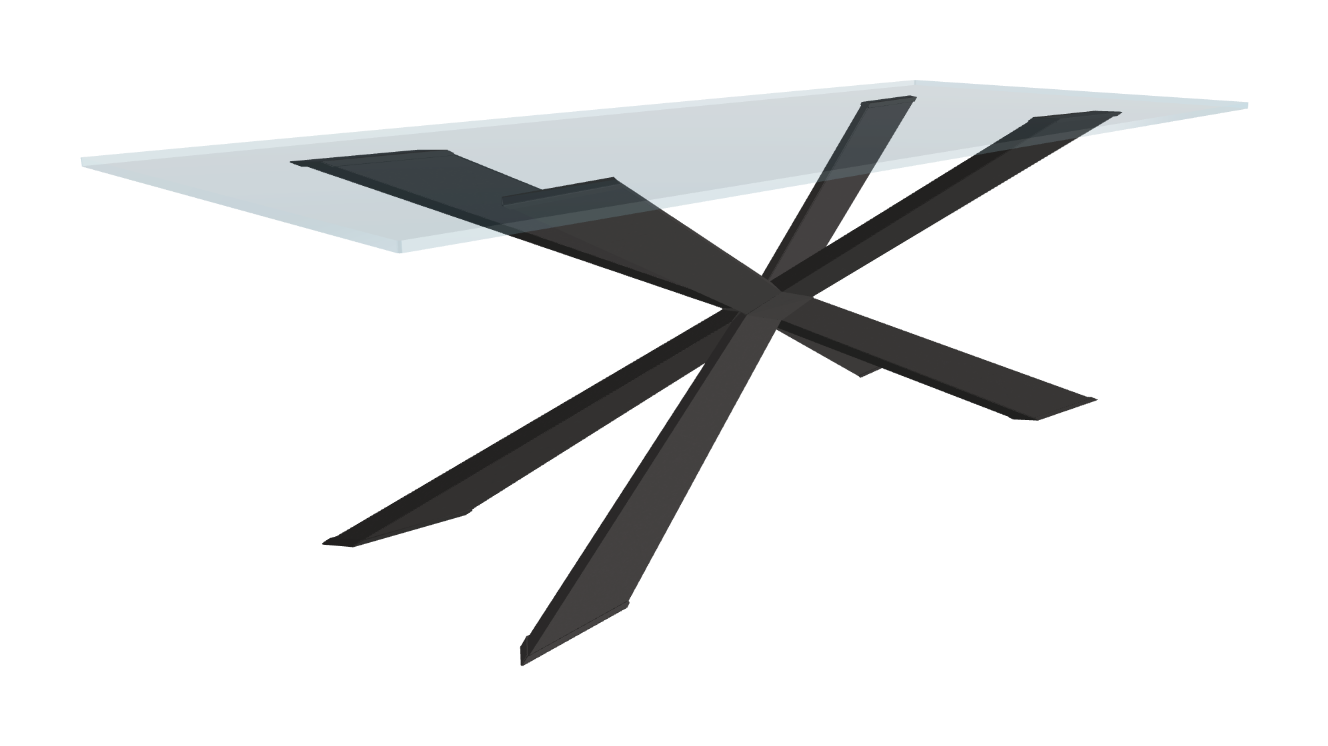Cattelan Italia Spyder Glass Dining Table
