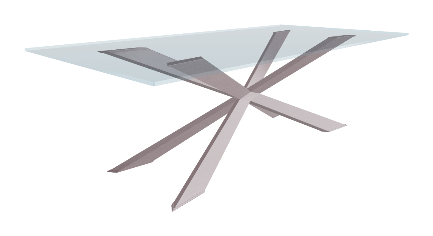 Cattelan Italia Spyder Glass Dining Table