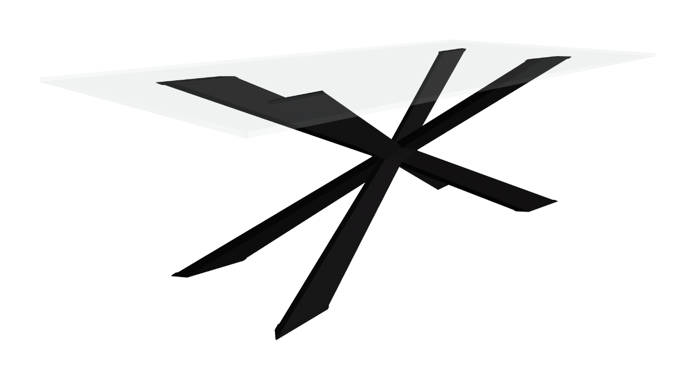 Cattelan Italia Spyder Glass Dining Table