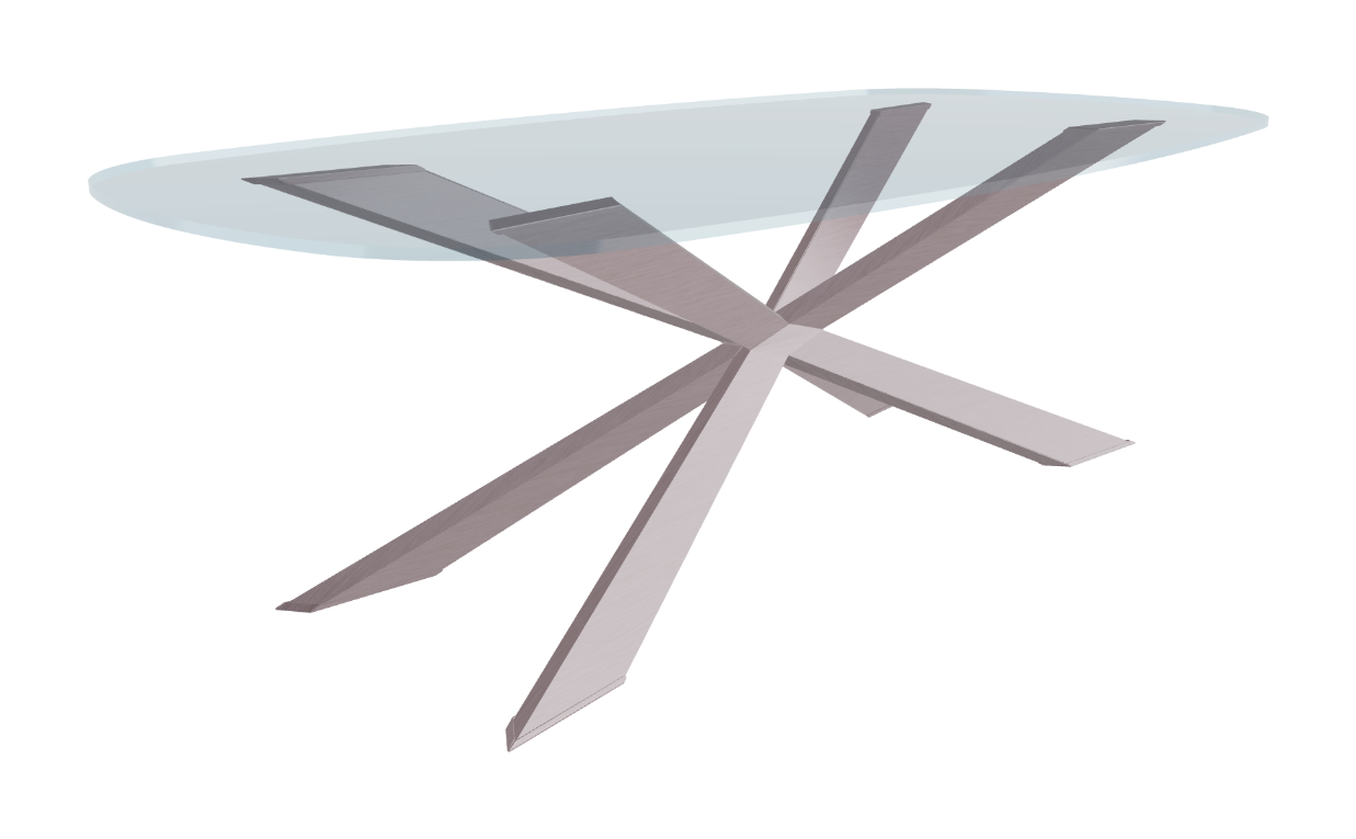Cattelan Italia Spyder Glass Dining Table