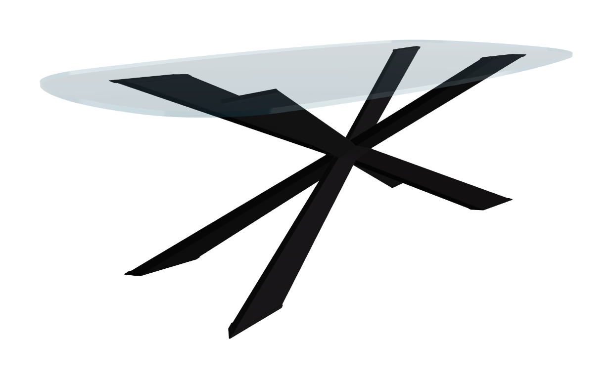 Cattelan Italia Spyder Glass Dining Table