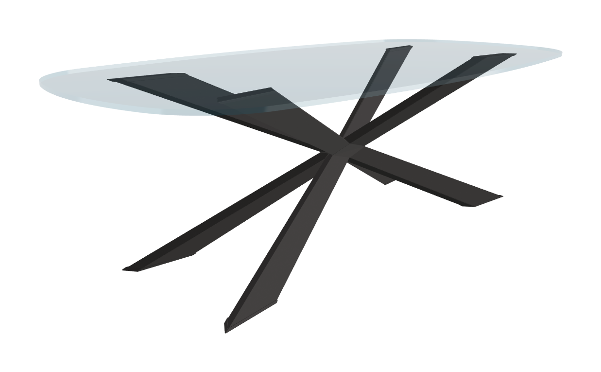 Cattelan Italia Spyder Glass Dining Table