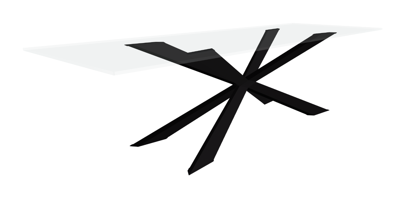Cattelan Italia Spyder Glass Dining Table